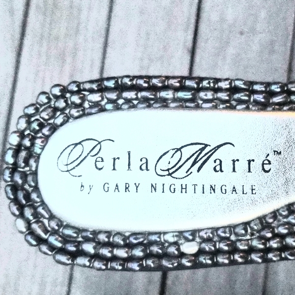 Womans Italian Leather Perla Marrè Sz 7 - Picture 6 of 7